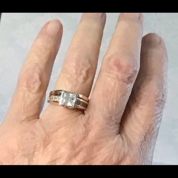 Vintage 14K Yellow Gold Wedding‎ Ring Set 8.62 grams - Picture 13 of 13